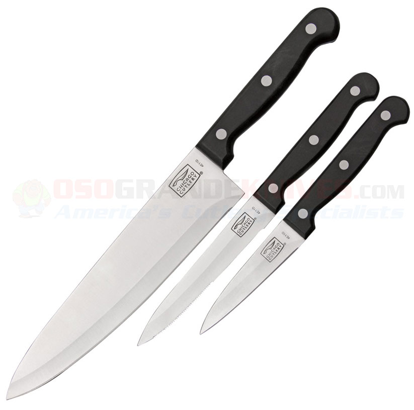 chicago cutlery kitchen knives chicago cutlery 1392 essentials 3 knife set chicago cutlery kitchen knives chicago cutlery 1392 essentials 3 knife set