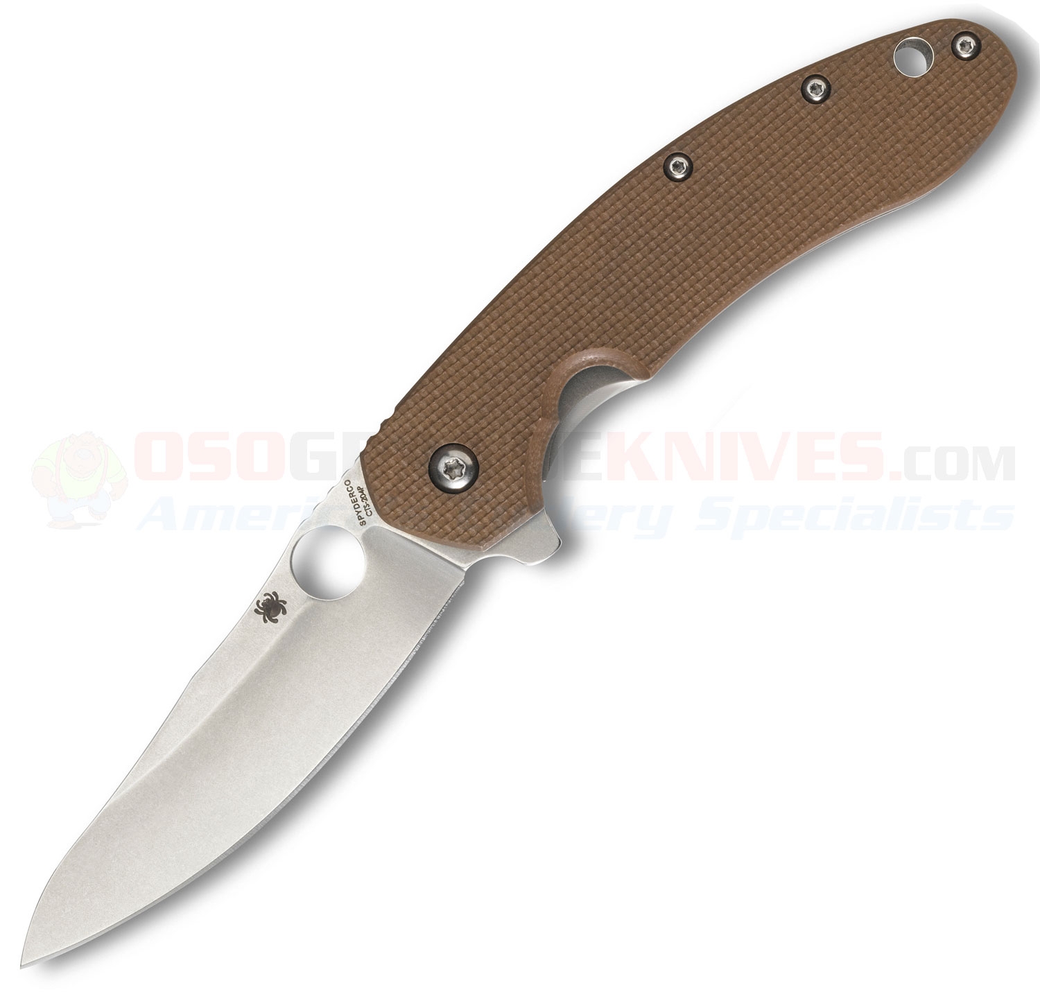 spyderco ct156 c156gpbn brad southard flipper folder knives cts 204p