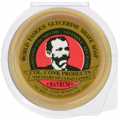 Colonel Conk Bay Rum Glycerin Shave Soap (2.0 oz. Bar) CC143