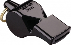 Fox 40 Pearl Safety Whistle Black 2 Chamber Pealess (2.25 x .81 Inches) 90DB Sound Rating 09080