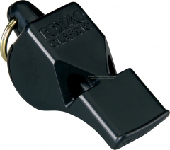 Fox 40 Classic Safety Whistle Black 3 Chamber Pealess (2.25 x .75 Inches) 115DB Sound Rating 34040