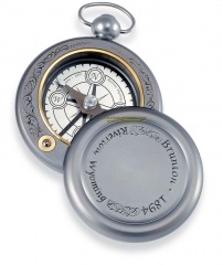 Brunton Gentleman's Pocket Compass w/ Cardinal Directions (Collectible Compass Modeled After Original D.W. Brunton Design) Milled Aluminum Body F-1894DWB