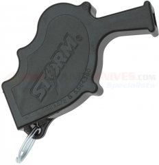 All Weather STORM Safety Whistle Black (3.25 x 2.0 Inches) 130DB Sound Rating AW1BK