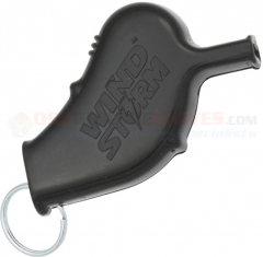 All Weather Wind Storm Safety Whistle Black (2.5 x 1.6 Inches) 120DB Sound Rating AW5BK