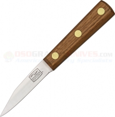 Chicago Cutlery Traditional Walnut Parer Knife (3 Inch High Carbon Stainless Paring Blade) Solid Walnut Handle w/ Brass Rivets 100S