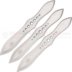 United Cutlery Gil Hibben Hall of Fame Thrower Set (8.5 Inches Overall) Leather Sheath GH2034