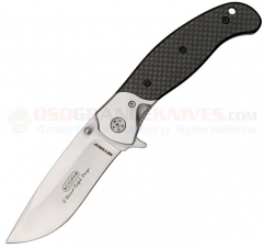 Meyerco MNEDC1CF Darrel Ralph EDC Flipper Folding Knife (3.6" Satin Plain Blade) Carbon Fiber Handle MEYMNEDC1CF