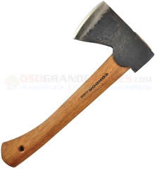 Condor Tool & Knife Scout Hatchet (4.25 x 2.75 Inch 1045HC Head) 10.25 Inch Hickory Handle + Leather Sheath 4053C10