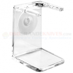 Edwin Jagger Clear Plastic Shave Brush Drip Stand (Large Neck 23mm) EDW-RH5L