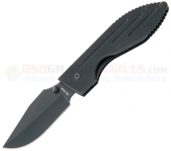 KA-BAR 3072 Warthog Folder III (3.13 Inch Gray Plain Drop Point Blade) Black G10 Handle KA3072