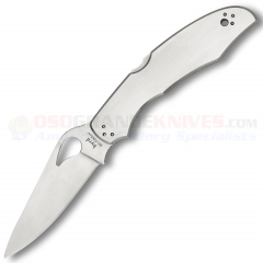 Spyderco Byrd BY03P2 Cara Cara2 Folding Knife, PlainEdge Blade, Stainless Steel Handles