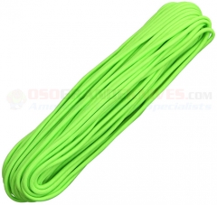 Neon Green 550 Paracord 100 ft. Hank (Type III Mil Spec 7 Strand Parachute Cord) Made in USA RG009H