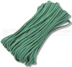 Green 550 Paracord 100 ft. Hank (Type III Mil Spec 7 Strand Parachute Cord) Made in USA RG016H