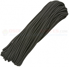 Black 550 Paracord 100 ft. Hank (Type III Mil Spec 7 Strand Parachute Cord) Made in USA, RG101H