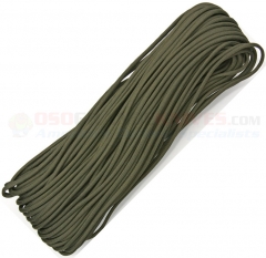 OD Green 550 Paracord 100 ft. Hank (Type III Mil Spec 7 Strand Parachute Cord) Made in USA RG102H