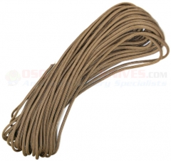 Desert Tan 550 Paracord 100 ft. Hank (Type III Mil Spec 7 Strand Parachute Cord) Made in USA RG103H