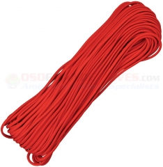 Red 550 Paracord 100 ft. Hank (Type III Mil Spec 7 Strand Parachute Cord) Made in USA RG1011H