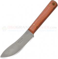 Condor Tool & Knife Hivernant Hunting Knife Fixed (4.5 Inch 420HC Stainless Bead Blast Plain Blade) Hardwood Handle + Leather Sheath 256-4.5HC