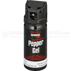Sabre Red Pepper Gel Police Strength (1.8 oz. 18' Range Professional Size with Flip Top) Belt Holster 15300