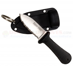 Cold Steel 42SS Super Edge Neck Knife Key Chain Knife (2 Inch Serrated Blade) Kray-Ex Handle Secure-Ex Sheath