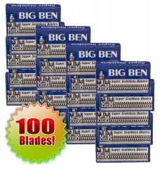 Big Ben Super Stainless DE Blades (20 x 5)  100 ct