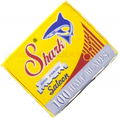 Shark Super Stainless 1/2 Blades for Barber Razors, 100 Pack