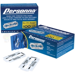 Personna Stainless Steel Double Edge Razor Blades 100-pack