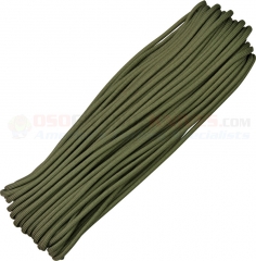 Olive Drab 550 Paracord 100 ft. Hank (Type III Mil Spec 7 Strand Parachute Cord) Made in USA RG023H