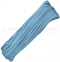 Carolina Blue 550 Paracord 100 ft. Hank (Type III Mil Spec 7 Strand Parachute Cord) Made in USA RG1019H