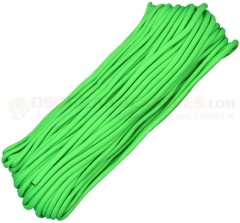 Lime Green 550 Paracord 100 ft. Hank (Type III Mil Spec 7 Strand Parachute Cord) Made in USA RG1023H