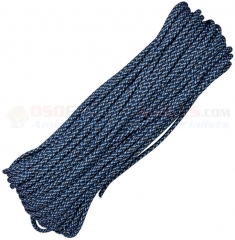 Blue Speck Camo 550 Paracord 100 ft. Hank (Type III Mil Spec 7 Strand Parachute Cord) Made in USA RG113H