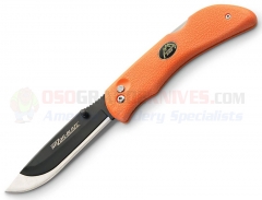 Outdoor Edge Razor-Blaze Folding Hunting Knife (3.5 Inch Replaceable Scalpel Razor-Sharp Blade) Blaze Orange TPR Handle + Mossy Oak Nylon Sheath RB-20 OERB20