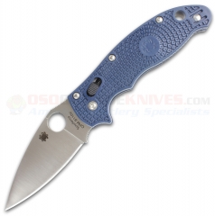 Spyderco Manix 2 Lightweight Folding Knife (3.37 Inch Satin Plain S110V Blade) Dark Blue FRN Handle C101PDBL2
