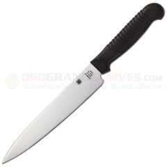 Spyderco K04PBK Kitchen Utility Knife (6.5 in. PlainEdge Blade) Black Polypropylene Handle