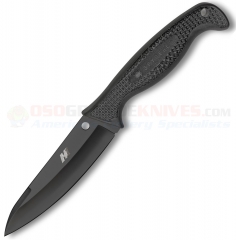 Spyderco FB23PBBK Aqua Salt Knife (4.78 Inch H1 Black Plain Fixed Blade) FRN Handle Polymer Sheath