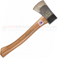 Snow & Nealley Outdoorsmans Belt Axe Hatchet (14.5 Inch Hickory Handle) Leather Sheath SNOW14