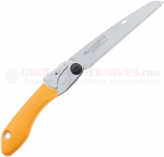 Silky Saws PocketBoy 170 Folding Landscape Hand Saw (6.75 Inch 170mm Fine Tooth Blade) Yellow Rubber Overmolded Aluminum Handle 342-17 SKS34217