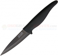 Ceramic Paring Knife (3.87 Inch Black Ceramic Blade) Black Rubber Handle C1631