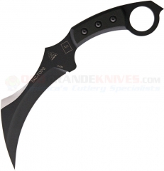 TOPS Knives TAC-TOPS Karambit Fixed (7.13 Inch 1095HC Hawkbill Blade) Black G10 Handle + Kydex Sheath TAC-01