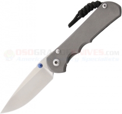 Chris Reeve Knives Large Inkosi Framelock Folding Knife (3.6 Inch S45VN Satin Plain Blade) Titanium Handle LIN1000