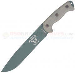 Ontario Randall RTAK II Knife Fixed (10.25 Inch Plain Blade) Micarta Handle + Nylon Sheath 8628
