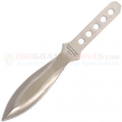 Ontario Small Throwing Knife Dagger Fixed (3.5 Inch Double-Edge Stainless Steel Blade) Stainless Handle + Nylon Sheath 8800