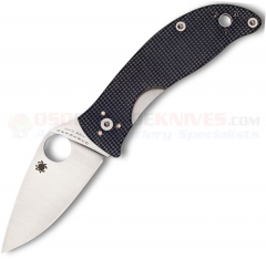 Spyderco C222GPGY Alcyone Linerlock Folding Knife (2.91 Inch CTS BD1 Satin Plain Blade) Gray G10 Handle