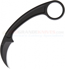 Bastinelli Creations PiKa Picoeur Karambit Fixed (1.65 Inch Black N690C Hawkbill Blade) Steel Handle + Kydex Sheath BAS202B