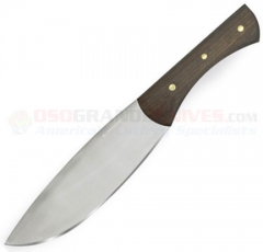 Condor Tool & Knife Knulujulu Knife Fixed (6.67 Inch 420HC Satin Plain Blade) Walnut Wood Handle + Welted Leather Sheath CTK5003-6.6