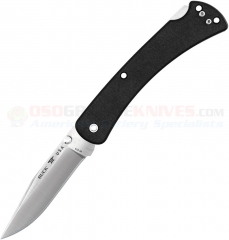 Buck Knives 110 Slim Folding Hunter Pro Lockback Folding Knife (3.75 Inch S30V Satin Plain Blade) Black G10 Handle 110BKS4