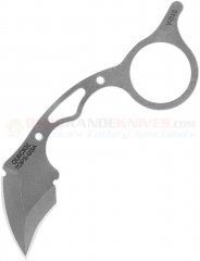 TOPS Knives Quickie Small Karambit Dagger Knife Fixed (1.63 Inch Double-Edge 1095HC Stonewash Hawkbill Blade) Skeletonized Handle + Kydex Sheath QCK-01