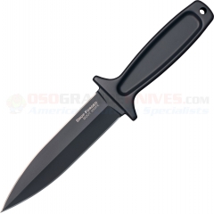 Cold Steel 36MB Black Drop Forged Boot Knife Dagger Fixed (5.00 Inch Double-Edge 52100 Carbon Steel Blade) Integral Handle + Secure-Ex Sheath CS36MB