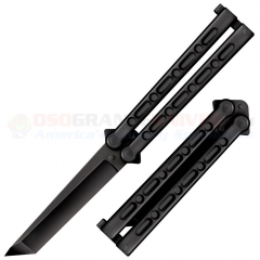 Cold Steel FGX Balisong Tanto Plastic Butterfly Knife (5.0 Inch Griv-Ex Fiberglass Reinforced Non-Metal Blade) Molded Polypropylene Handle 92EAB