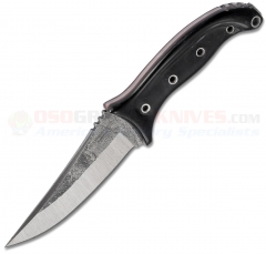 Condor Tool & Knife Pandur Knife Fixed (4.52 Inch 1075 Carbon Steel Blade) Black Micarta Handle + Kydex Sheath CTK1818-4.52HC